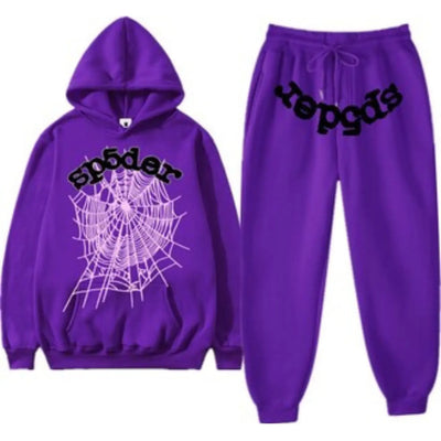 Sp5der Web Tracksuit Purple